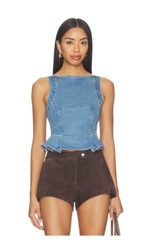 Sunfaded Denim Top en . Taille M. Also en S, XL, XS - Free People - Modalova