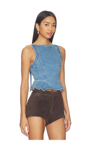 Sunfaded Denim Top in . Size L. Also in M, S, XL, XS - Free People - Modalova