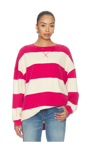 Classic Striped Crew Wide Tee Top en . Taille L. Also en M, S, XL, XS - Free People - Modalova