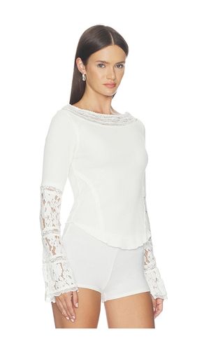 TOP À POIGNETS EN DENTELLE AMBER en . Taille L. Also en M, S, XS - Free People - Modalova