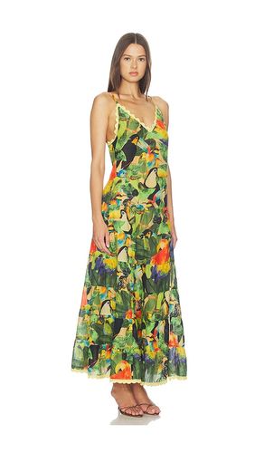Bird Leaves Long Dress in . Size M. Also in S - FARM Rio - Modalova