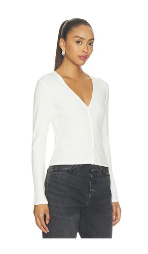 The Rib V Neck Cardigan in . Size L. Also in M, S - Good American - Modalova