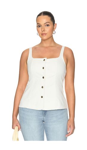 Sleeveless Button Front Denim Top en . Taille L. Also en M, S, XS - Good American - Modalova
