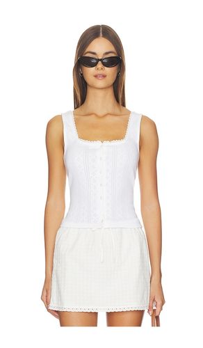 The Pointelle Button Down Tank Top en . Taille L. Also en S - Good American - Modalova