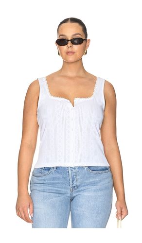 The Pointelle Button Down Tank Top en . Taille L. Also en S - Good American - Modalova