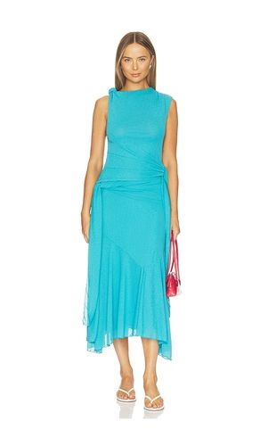 ROBE MARL MESH DRAPED KNOT DETAILING LONG en . Taille 32. Also en 36, 38 - Ganni - Modalova