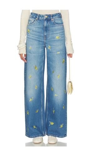 Printed Flower Denim Lari Jeans en . Taille 24. Also en 25 - Ganni - Modalova
