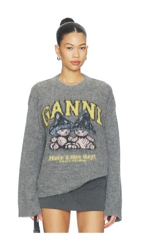 PULL MUSHROOM TEDDY BRUSHED ALPACA en . Taille M. Also en XS - Ganni - Modalova