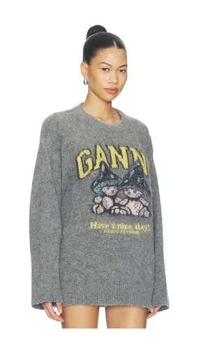 PULL MUSHROOM TEDDY BRUSHED ALPACA en . Taille L. Also en M, XS - Ganni - Modalova
