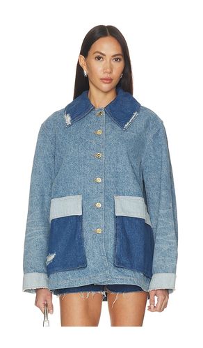BLOUSON PATCHWORK DENIM MIDI en . Taille L/XL. Also en XXS/XS - Ganni - Modalova
