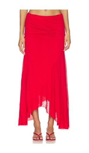 JUPE MARL MESH DRAPED LONG en . Taille 34. Also en 36 - Ganni - Modalova