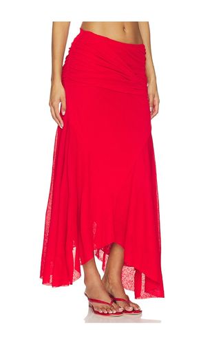 JUPE MARL MESH DRAPED LONG en . Taille 34. Also en 36 - Ganni - Modalova