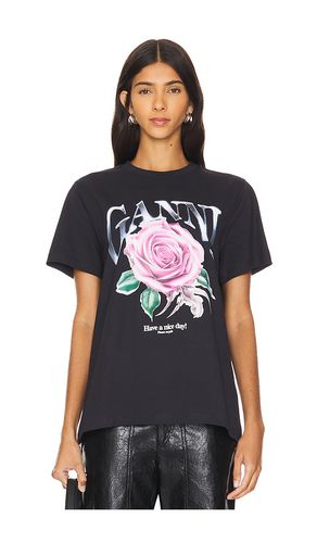 Basic Rose T-Shirt in . Size XS - Ganni - Modalova