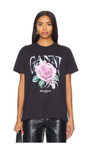 Basic Rose T-Shirt in . Size XXS - Ganni - Modalova