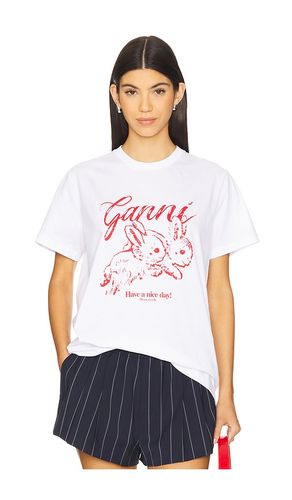 Bunnies Relaxed T-shirt in . Size M, S, XL, XS - Ganni - Modalova