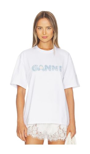 Heavy Cotton Jersey Relaxed Fit T-shirt en . Taille L. Also en M, XL - Ganni - Modalova