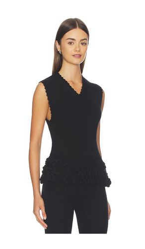 Fine Cotton Rib Crochet Top en . Taille L. Also en M, S - Ganni - Modalova