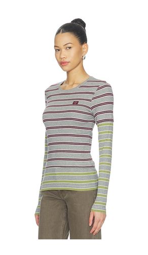 Soft Cotton Rib Long Sleeve Double Layer Top en . Taille XS. Also en S, L - Ganni - Modalova