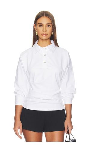 Heavy Stretch Jersey Draped Polo en . Taille L. Also en M, S, XS - Ganni - Modalova
