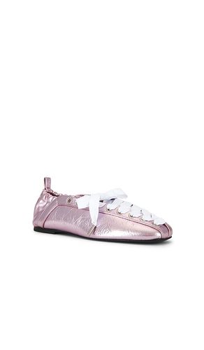 PLAT LACE UP BALLERINA en . Taille 37. Also en 38 - Ganni - Modalova