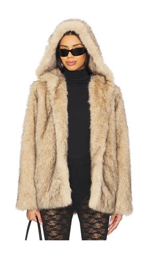 Della Faux Fur Hood Jacket in . Size S, XL, XS, XXL - Generation Love - Modalova