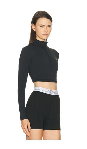 HAUT COURT ATHLÉTIQUE À DEMI-ZIP ATHLETIC HALF ZIP CROP TOP en . Taille M. Also en XL - Gold Hinge - Modalova