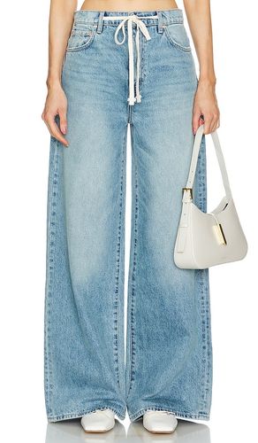 JEAN BAGGY AVEC CORDON DE SERRAGE ET JAMBES LARGES LUCIA in -. Size 26, 27, 29, 31, 32 - GRLFRND - Modalova