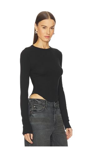T-SHIRT SCOOP HEM LONG SLEEVE TEE en . Taille L. Also en M, S, XL, XS - GRLFRND - Modalova
