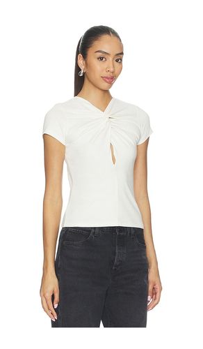 T-SHIRT KEYHOLE TWIST SHORT SLEEVE TEE en . Taille L. Also en S, XS - GRLFRND - Modalova