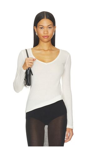 Sheer V-neck Tee en . Taille XXS. Also en XS, S, M, L, XL - GRLFRND - Modalova