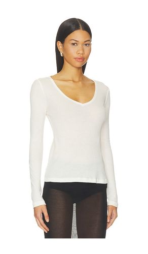 Sheer V-neck Tee en . Taille L. Also en M, S, XL, XS, XXS - GRLFRND - Modalova