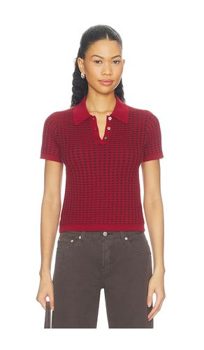 Shrunken Waffle Polo Top en . Taille L. Also en M, S, XS - Guest In Residence - Modalova