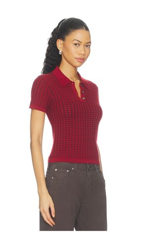 Shrunken Waffle Polo Top en . Taille XS. Also en S, M, L - Guest In Residence - Modalova