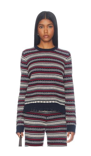 Western Stripe Crew Sweater en . Taille L. Also en M, S, XS - Guest In Residence - Modalova