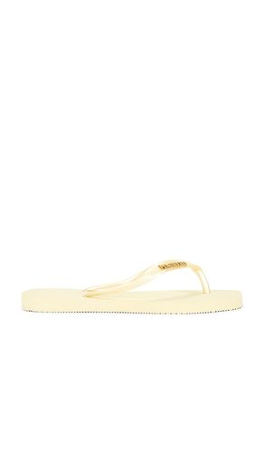 SANDALES SLIM SQUARE LOGO METALLIC en . Taille 35/36. Also en 41/42 - Havaianas - Modalova