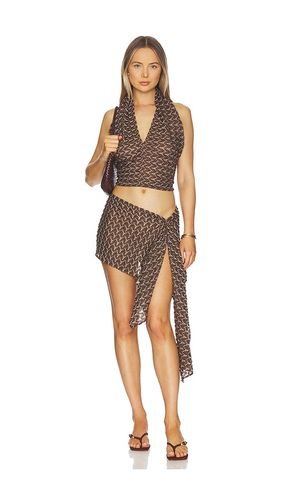 Knit Scarf Top And Skirt Set in - HANNE BLOCH - Modalova