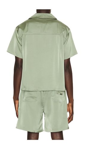 Satin Chest Logo Camp Collar Shirt in . Size L. Also in S - Honor The Gift - Modalova