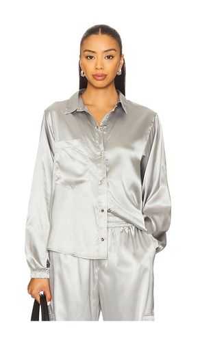 Satin Button Up Shirt in . Size M. Also in S, XS - Heroine Sport - Modalova