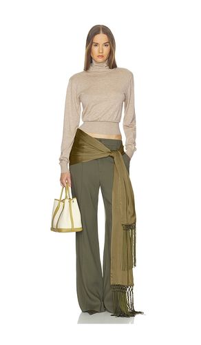 ÉCHARPE SATIN SCARF TIE WITH TASSELS en - Helsa - Modalova