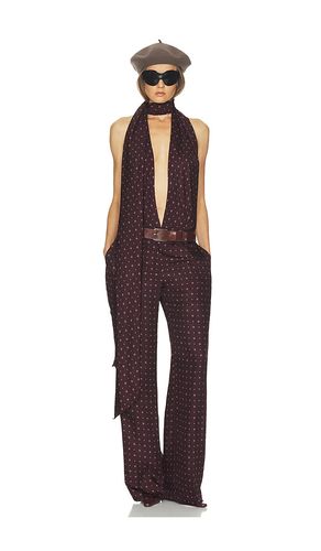 COMBINAISON SCARF HALTER JUMPSUIT IN TIE PRINT en . Taille XS. Also en S, M, L, XL - Helsa - Modalova