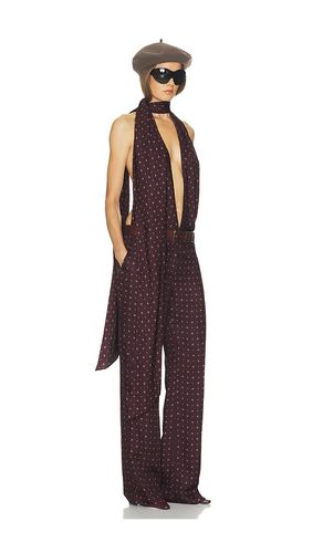 COMBINAISON SCARF HALTER JUMPSUIT IN TIE PRINT en . Taille XS. Also en S, M, L, XL - Helsa - Modalova