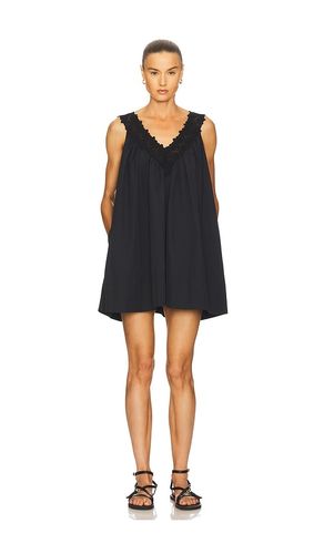 ROBE MINI DRESS WITH LACE IN TECH POPLIN en . Taille L. Also en M, S, XL - Helsa - Modalova