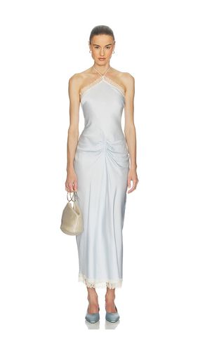 ROBE VISCOSE SATIN MIDI DRESS WITH LACE en . Taille L. Also en M, S, XL, XS, XXS - Helsa - Modalova