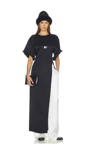 ROBE LONGLINE SHIRT IN DOUBLE FACE SATIN en . Taille M. Also en S, XS, XXS - Helsa - Modalova