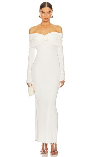ROBE MATTE JERSEY OFF SHOULDER en . Taille L. Also en M, S, XS, XXS - Helsa - Modalova