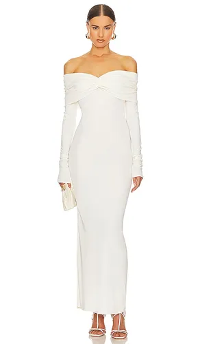 ROBE MATTE JERSEY OFF SHOULDER en . Taille XS. Also en XXS, S, M - Helsa - Modalova