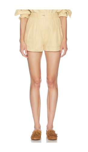 Washed Linen Pleated Short en . Taille L. Also en M, S, XS, XXS - Helsa - Modalova