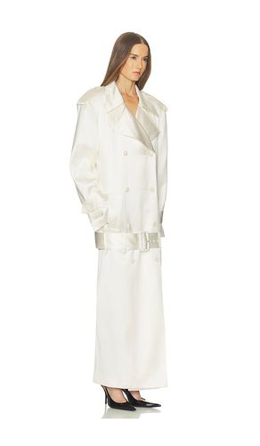 MANTEAU TRENCH COAT WITH LOW BELT IN DOUBLE FACE SATIN en . Taille S. Also en XXS, XS, M, L - Helsa - Modalova