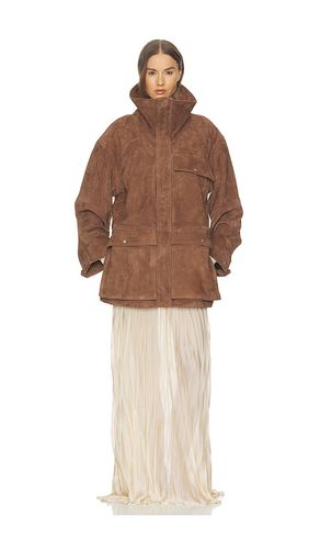BLOUSON SUEDE OVERSIZED en . Taille L/XL. Also en S/M, XXS/XS - Helsa - Modalova