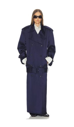 MANTEAU TRENCH COAT WITH LOW BELT IN DOUBLE FACE SATIN en . Taille XXS. Also en XS, S, M, L - Helsa - Modalova